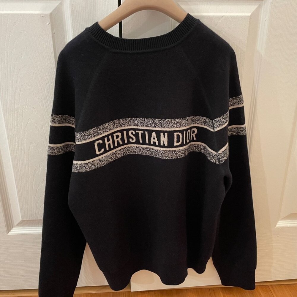 USED Christian Dior Oblique Cashmere Sweater